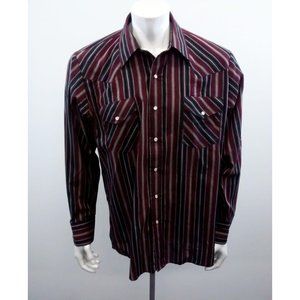 MWG Western Pearl Snap Button Up Men's Shirt 16.5